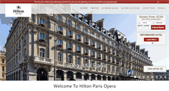 Desktop Screenshot of hiltonparisoperahotel.com
